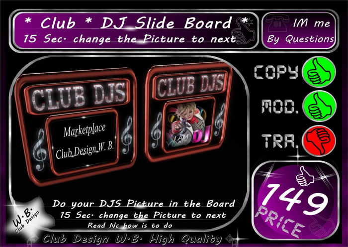 Club DJ'S SLIDE BOARD