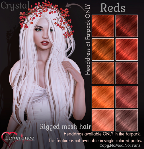 {Limerence} Crystal hair-Reds