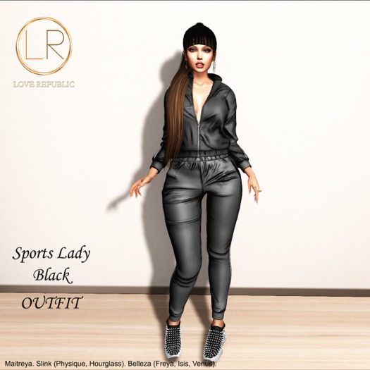*LR*_Sports Lady_Black_OUTFIT