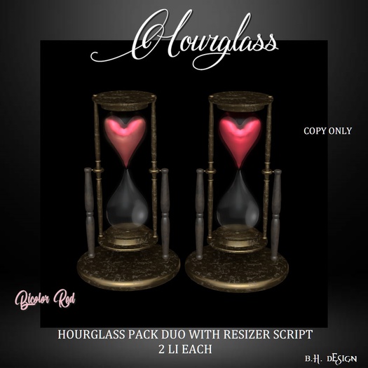 BHD HOURGLASS BICOLOR RED