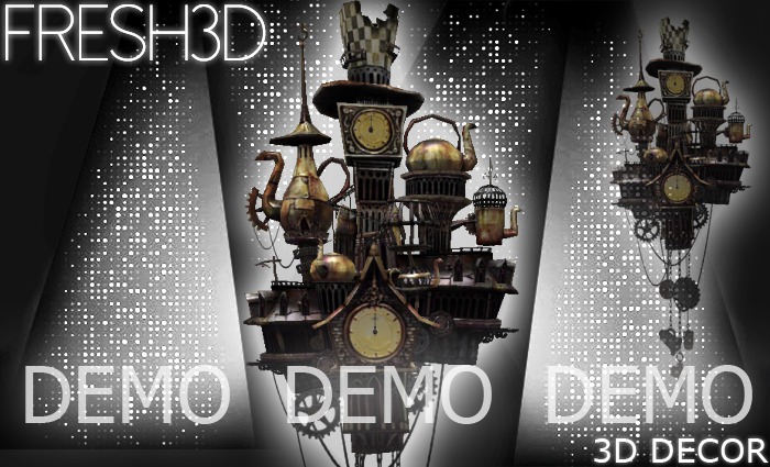Fresh3D Flying Clock House I DEMO