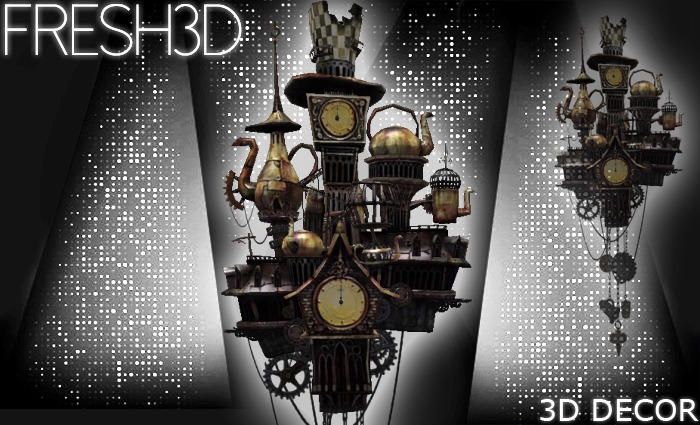 Fresh3D Flying Clock House I
