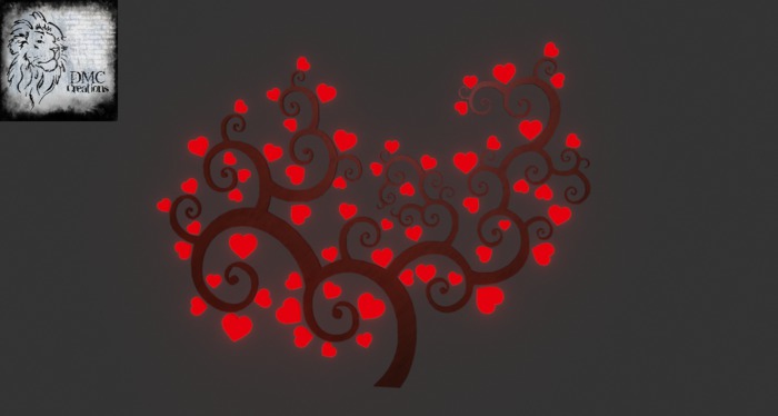 Sapling Heart Full Perm Mesh