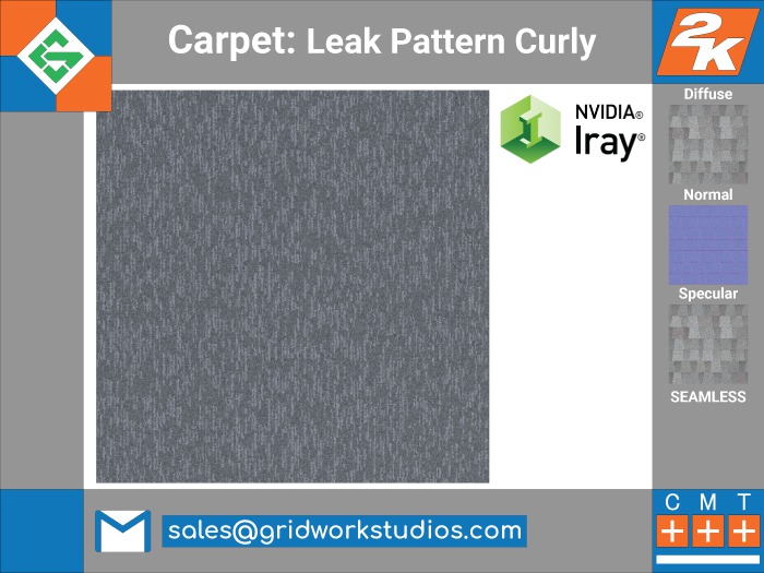 Carpet Curly Leaks Pattern