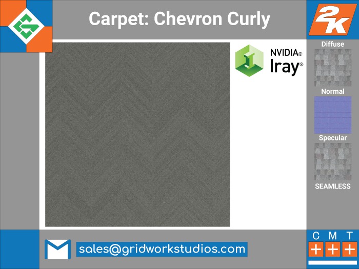 Carpet Curly Chevron