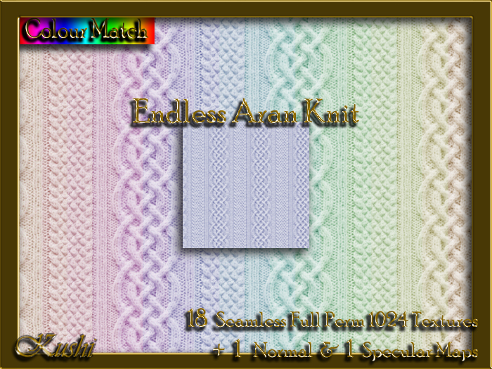 Endless Aran Knit Textures