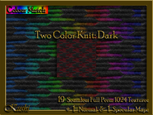 Two Color Knit Dark Textures