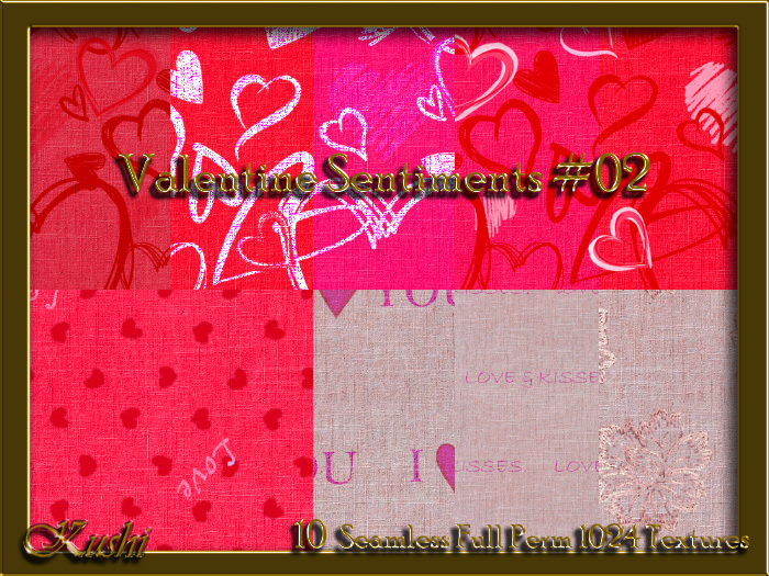 Valentine Sentiments #02 Textures