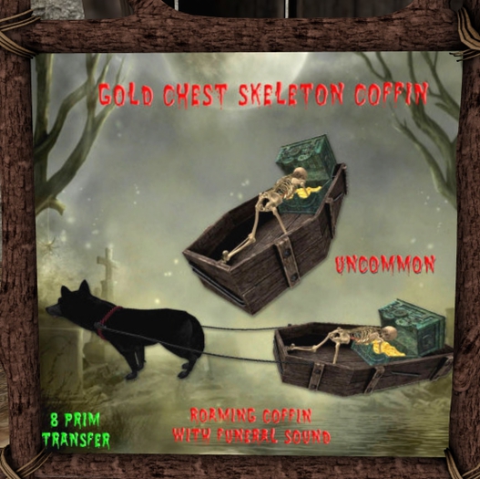 *UI* Gold Chest Skeleton Coffin UNCOMMON