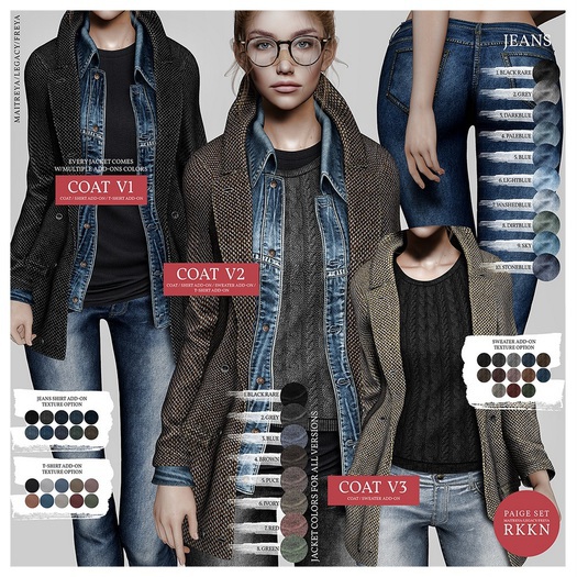 RKKN. Paige Coat V3 Blue