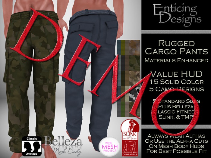 *ED DEMO Rugged Cargo Pants - ALL