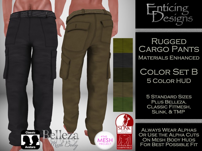 *ED Rugged Cargo Pants ColorSet B
