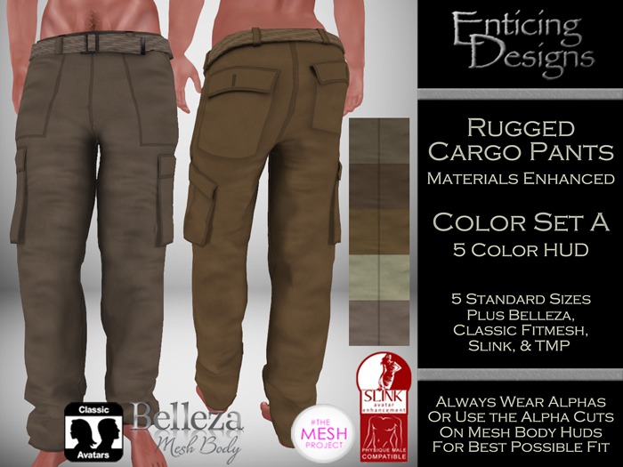 *ED Rugged Cargo Pants ColorSet A