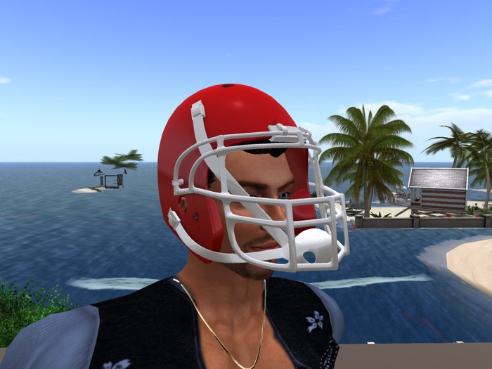 TM Football Helmet - Red