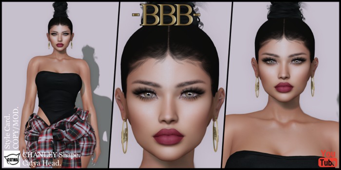 ~BBB~ CHANLEY Shape - CATWA - Catya Mesh Head