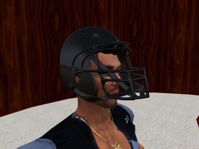 TM Football Helmet - Black