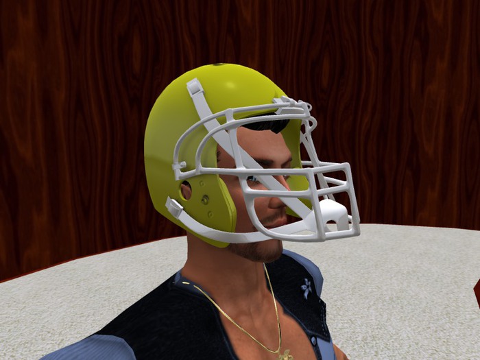 TM Football Helmet - Yellow