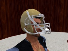 TM Football Helmet - Gold