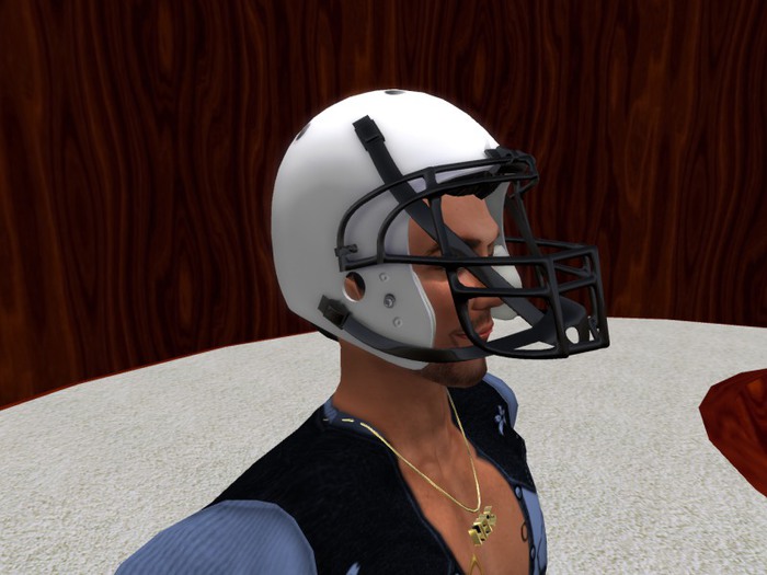 TM Football Helmet - White