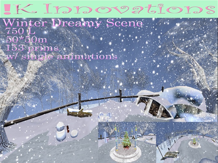 Second Life Scenes Second Life Marketplace - Winter Dreamy Scene