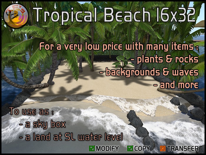 TFs Tropical Beach 16x32