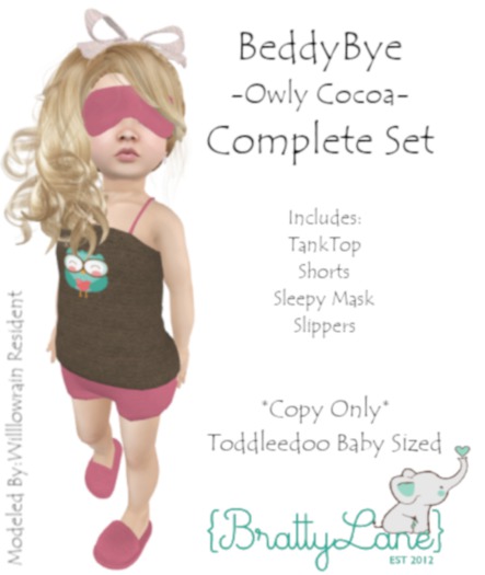 {BL}BeddyBye Complete Set-Owly Cocoa(Boxed)