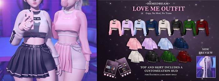 {HIME*DREAM} .Love Me.Skirt - Dark Blue