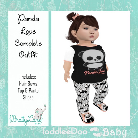 {BL}Panda Love Complete Outfit {Boxed}