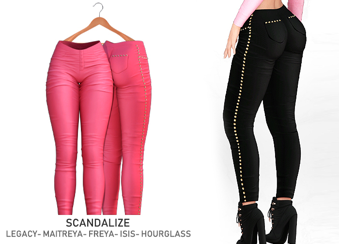 SCANDALIZE. Ametalis.PANTS. Pink
