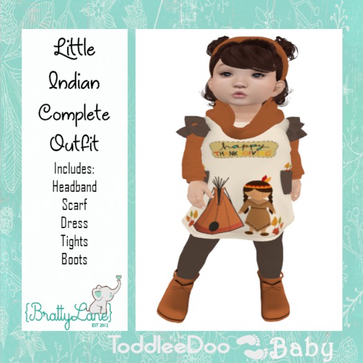 {BL}Little Indian Complete Outfit {Boxed}