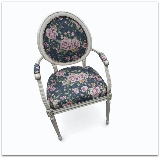 Apple Fall & An Lar Toile Chair (Blue)