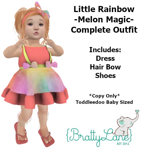 {BL}Little Rainbow Complete Outfit-Melon/Magic(Boxed)