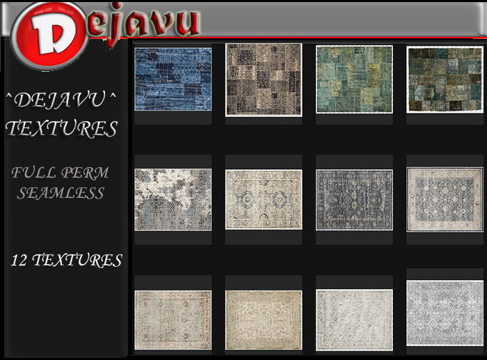 Dejavu^ Full Perm Vintage Rug Texture 07