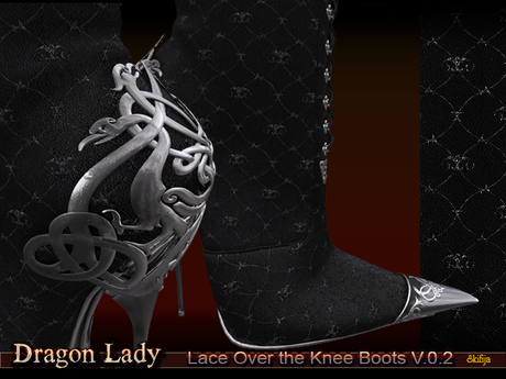 Second Life Marketplace - !DEMO!Skifija Dragon Lady Lace Over the Knee ...