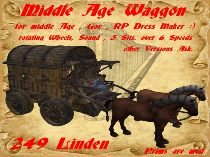 Middle Age Dressmen Waggon Boxed