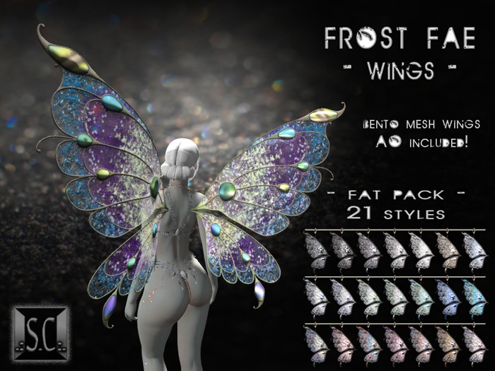 .:S.C:. Frost Fae - Wings - FAT PACK!