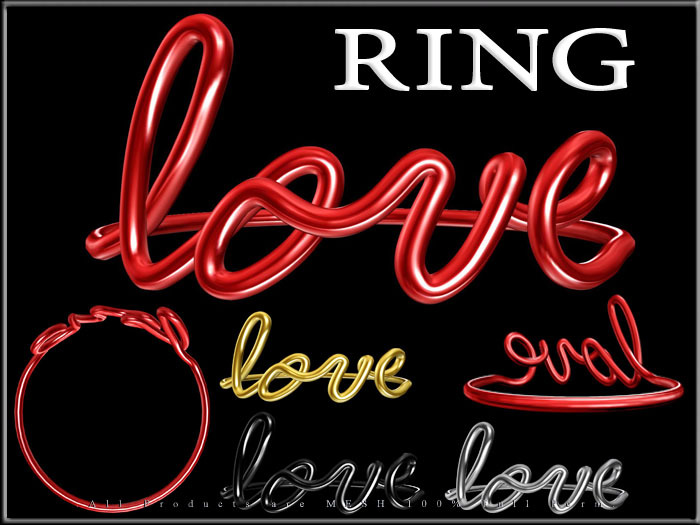 Wire Love Ring - Micro and Regular Mesh - Full Perm -