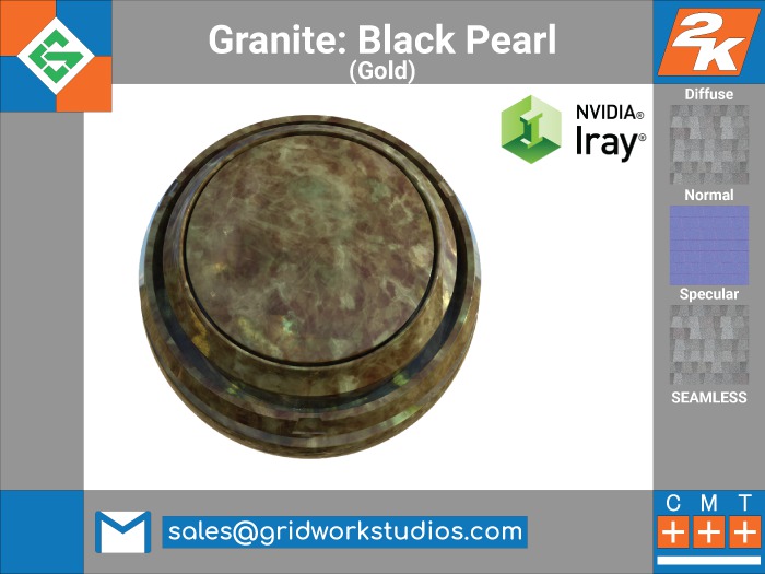 [ G.W.S. ] Black Pearl Granite(Gold)