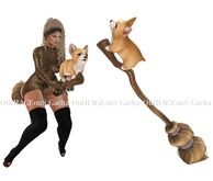 Birdy - Little Witch - Broom - Corgi - RARE