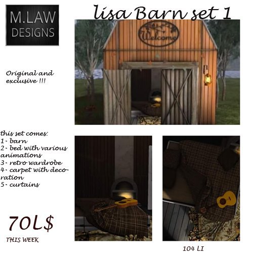 .:M.LAW:. Lisa barn SET 1 BOX