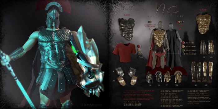 [AD] - RARE - The Titans SET Gold Chestplate - SIGNATURE