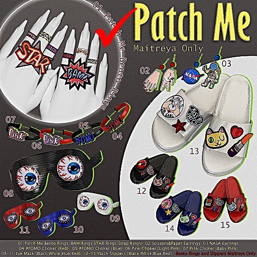 11 [VO.Z] Patch Me - Eye Mask (Red)