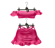 *** Harmonia Pink Anja Sleeve Top & Skirt Outfit Beachwear Maitreya