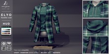 not so bad . mesh . ELYO hoodie coat . green plaid