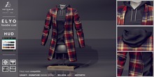 not so bad . mesh . ELYO hoodie coat . red plaid