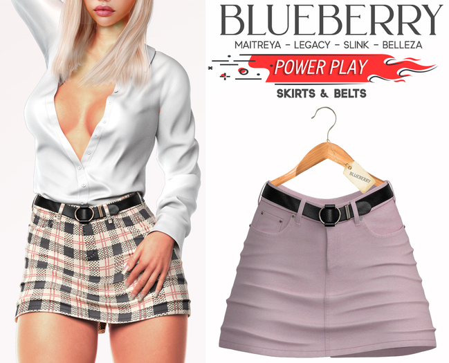 Blueberry - Power Play - Skirts - Classic - Soft Pink
