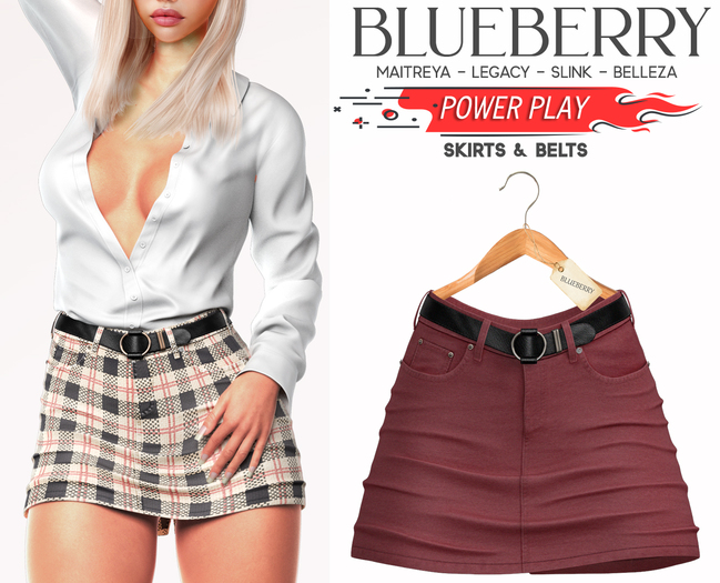 Blueberry - Power Play - Skirts - Classic - {Extra 4}