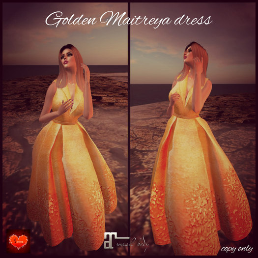 Golden Maitreya dress *