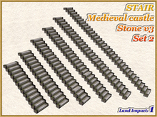 STAIR Medieval castle Stone v3 Set 2