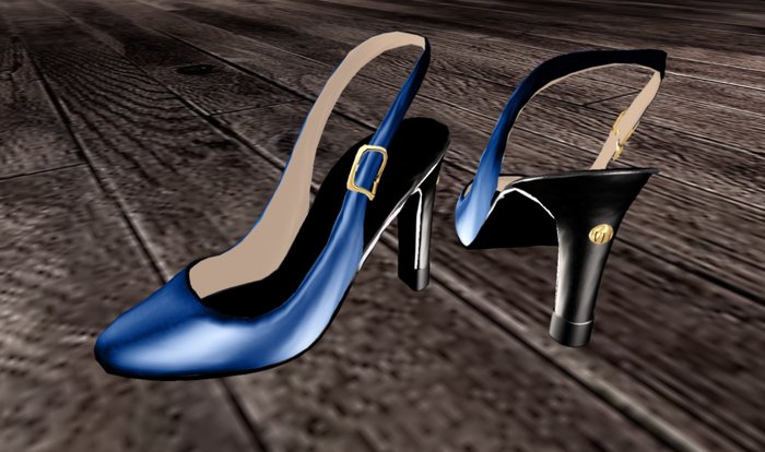 *VLC* Slingback Pumps - Blue